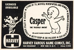 1970 Ad Harvey Famous Name Comics Casper Friendly Ghost - ORIGINAL TOYS6