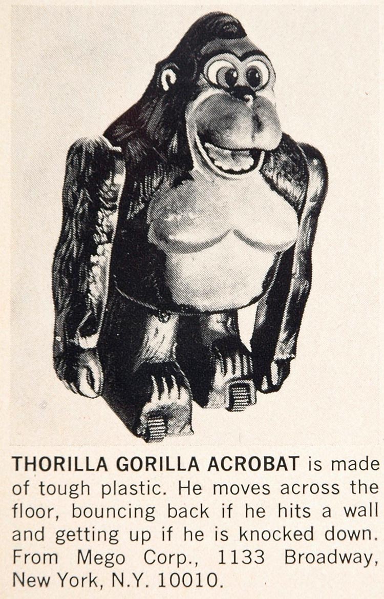 1970 Ad Vintage Thorilla Gorilla Acrobat Action Toy - ORIGINAL ADVERTISING TOYS6