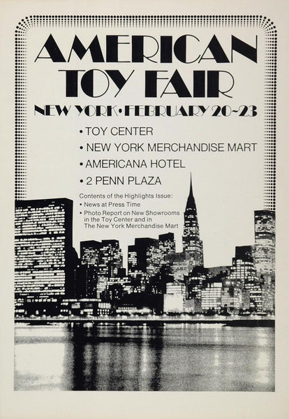 1977 Ad American Toy Fair Merchandise