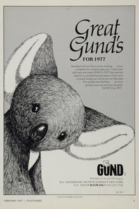 1977 Ad Gund Koala Bear Stuffed Plush Play Toys Toy - ORIGINAL TOYS77