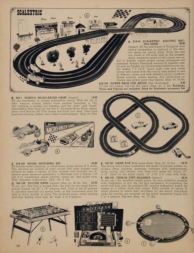 1962 Ad Scalextric Racing Game French Puff Billiards - ORIGINAL TOYS8