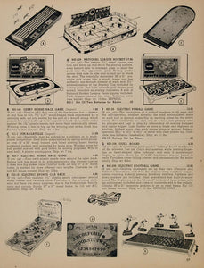 1962 Ad Toy Electric Pinball Hockey Football Game Ouija - ORIGINAL TOYS8