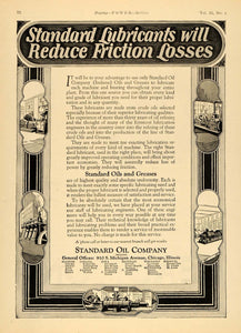 1924 Ad Standard Oil Greases Lubricant Machine Chicago - ORIGINAL TPM1