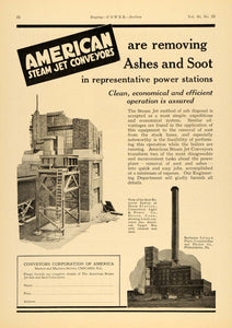 1924 Ad American Stream Jet Conveyors Ash Soot Removal - ORIGINAL TPM1
