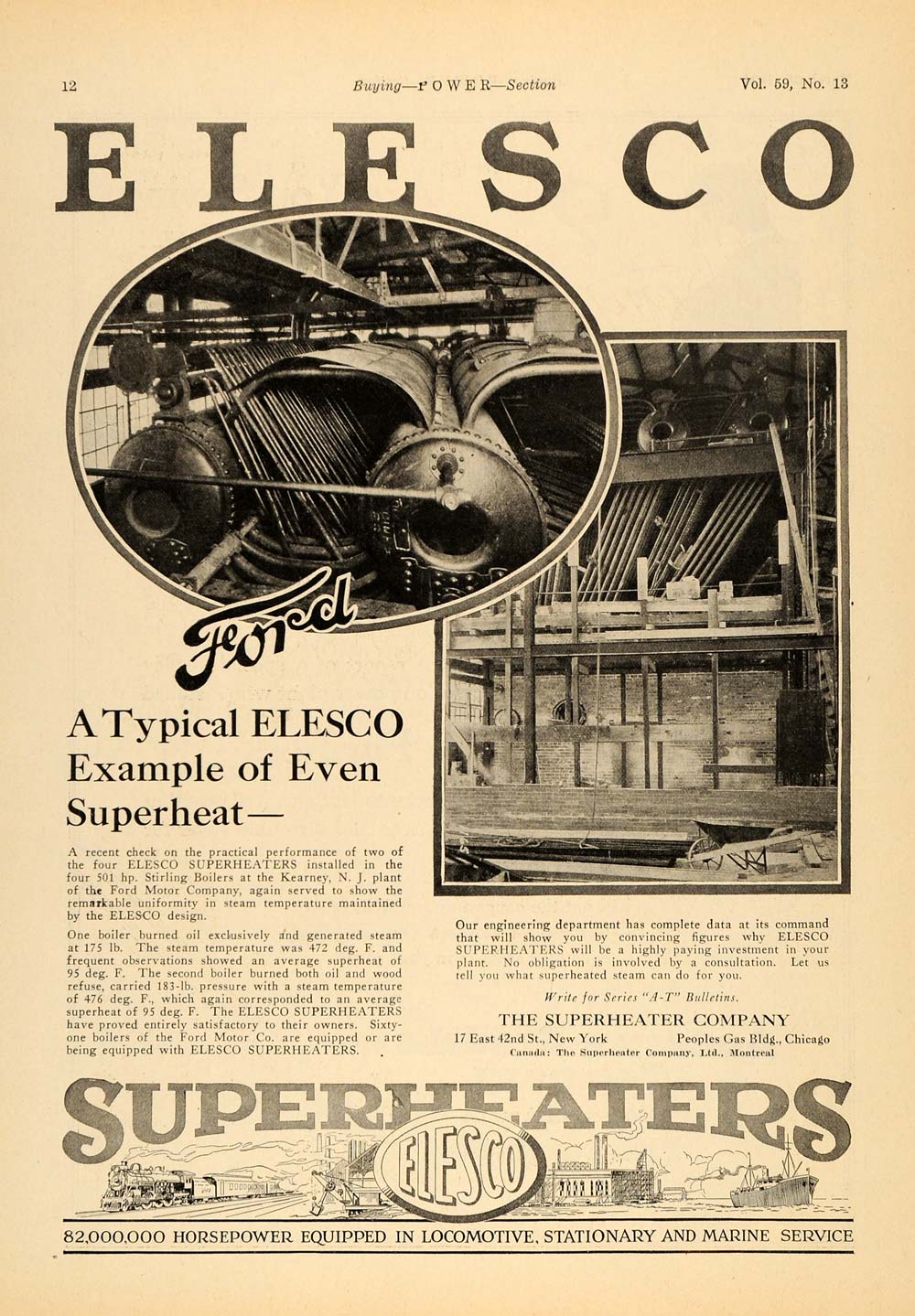 1924 Ad Elesco Even SuperHeaters Machine Ford Motor - ORIGINAL ADVERTISING TPM1