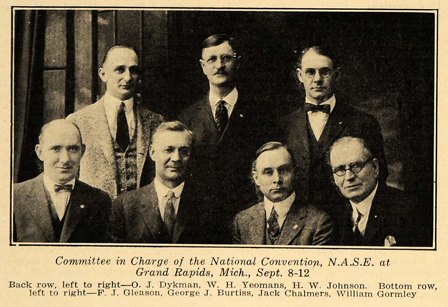 1935 Print Committee National Convention NASE Michigan ORIGINAL HISTORIC TPM1