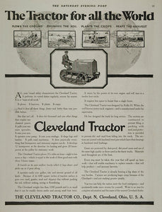 1918 Vintage Ad Cleveland Tractor Rollin H. White Ohio - ORIGINAL TR1