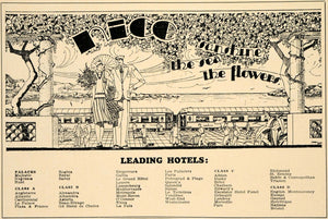 1928 Ad Travel Leading Hotels La Paix St. Ermins Albion - ORIGINAL TRV1