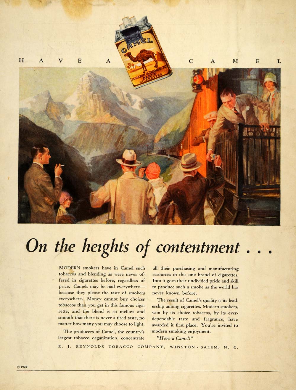 where are camel cigarettes manufactured Sold at Auction: 1922 Camel
