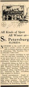 1928 Ad St Petersburg Florida Chamber Commerce Conant - ORIGINAL TRV1