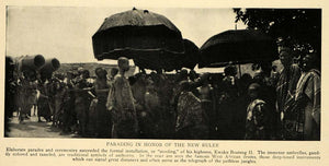 1928 Print Political Ceremonies Kwaku Boateng Parades - ORIGINAL HISTORIC TRV1
