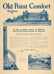 1918 Ad Old Point Comfort WWI Hotel Chamberlin Virginia - ORIGINAL TRV1