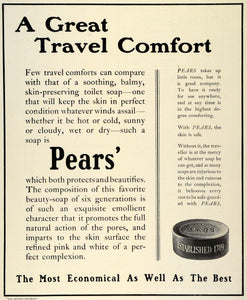 1909 Ad Pears Toilet Soap Personal Hygiene Beauty Skin Care Complexion TRV1