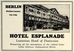 1927 Ad Hotel Esplande Berlin Germany Lodging Bellevuestr Architecture TRV1