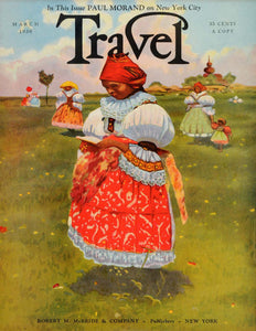 1930 Cover Travel Czechoslovakia Folk Costume Women Children Landscape TRV1