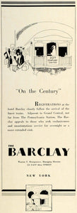 1933 Ad Inter-Continental Barclay Hotel Luxury Resort New York Lodging TRV2