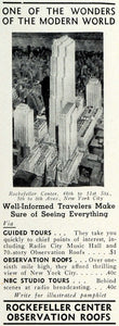 1936 Ad Rockerfeller Center Buildings Architecture Midtown Manhattan New TRV2