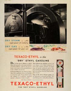 1931 Ad Texaco-Ethyl Gasoline Texas Petroleum Products Vintage Oil TRV2