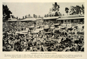1931 Print Africa Peninsula Ethiopia Addis Ababa Capital City Central TRV2
