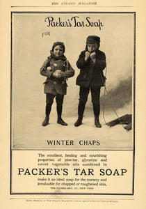 1907 Ad Winter Chaps Children Packers Tar Soap Pine-Tar - ORIGINAL TSM1
