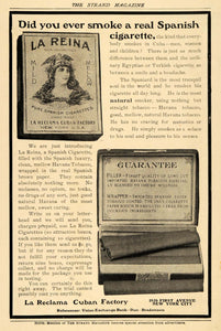 spanish cigarette 1906 Ad La Reclama Cuban La Reina Spanish Cigarette spanish cigarette 1906 Ad La Reclama Cuban La Reina Spanish Cigarette