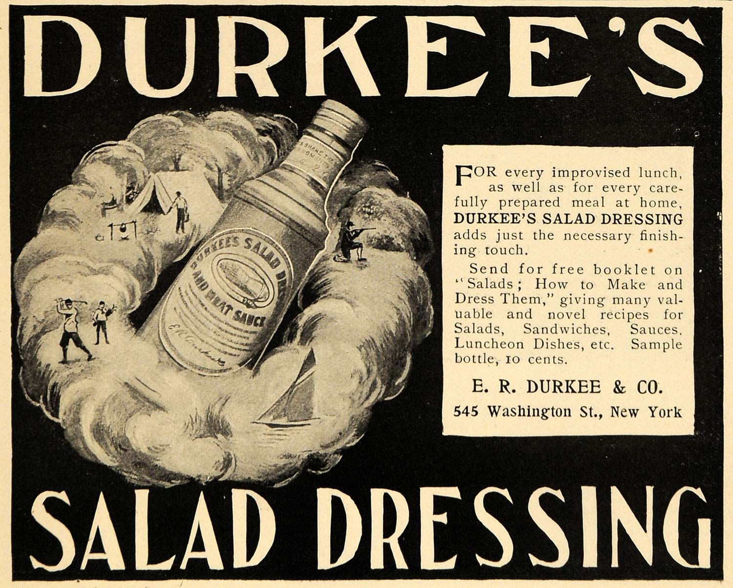 1899 Ad E R Durkee & Company Salad Dressing Meat Sauce - ORIGINAL TSM1 ...