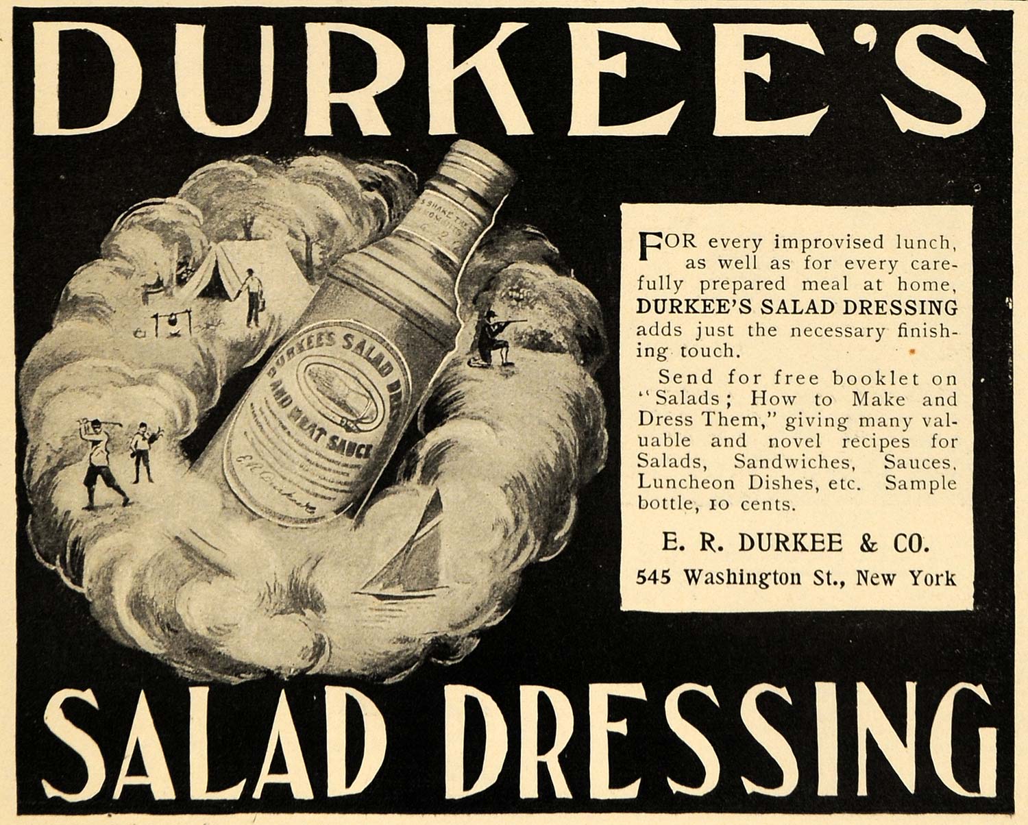 1899 Ad E R Durkee & Company Salad Dressing Meat Sauce - ORIGINAL TSM1