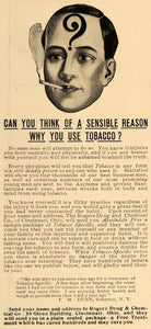 1899 Ad Treatment Tobacco Specific Rogers Drug Chemical - ORIGINAL TSM1
