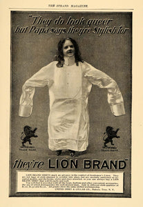 1900 Ad United Shirt Collar Lion Brand Shirts Gentlemen - ORIGINAL TSM1