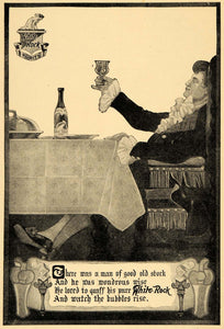 1908 Ad White Rock Water Waukesha Poem Illustration - ORIGINAL ADVERTISING TSM1