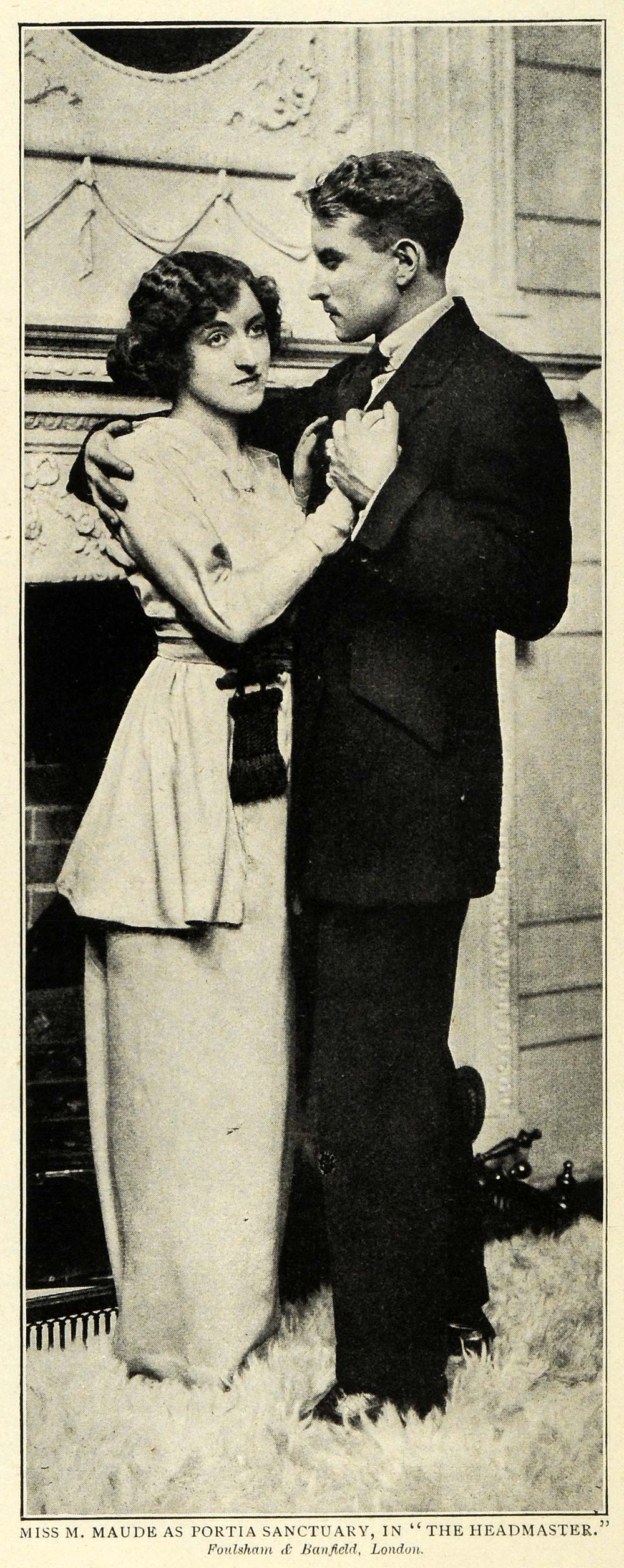 1914 Print Actor Cyril Maude Portia Sanctuary Headmaster Dancing Winifred TSM1