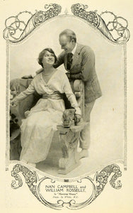 1914 Print Nan Campbell William Rosselle Portrait Marrying Money Silent TSM1