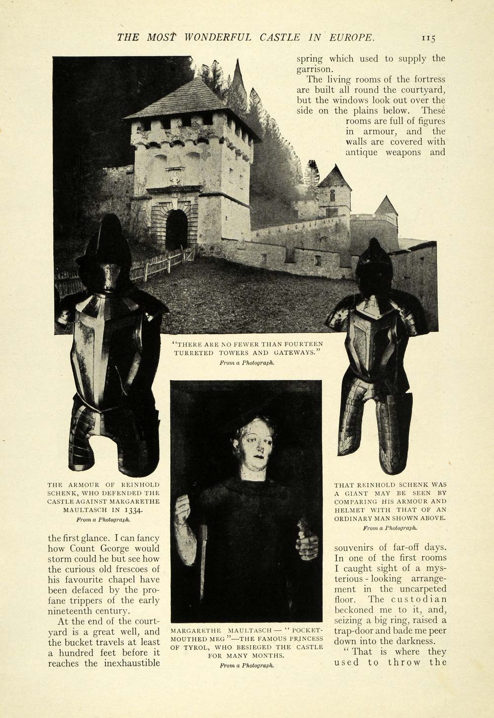 1912 Article Hochosterwitz Castle Carinthia Ancient Medieval Fort TSM1