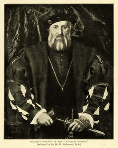 1900 Print German Artist Holbein Jeweler Morett Portrait Painting W B TSM1