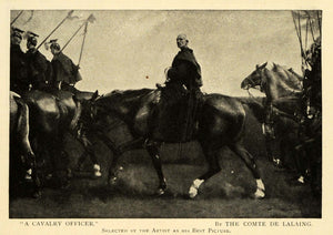 1906 Print Calvary Officer Military Comte De Lalaing Artist Best Picture TSM1