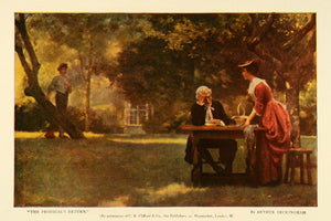 1907 Print The Prodigals Return Painter Arthur Beckingham Artwork Romance TSM1