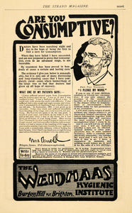 1903 Ad Prof. Paul Weidhaas Consumption Cure Brighton - ORIGINAL TSM2