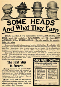 1910 Ad Scranton Int'l Correspondence School Success - ORIGINAL ADVERTISING TW1