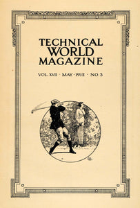 1912 Print Fred Stearns Vintage Golf Golfer Club Swing ORIGINAL HISTORIC TW2
