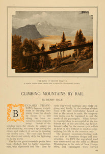 1908 Article Train Trolleys Climb Mountains Technology - ORIGINAL TW2 - Period Paper
 - 1