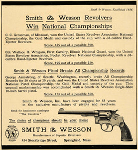 1911 Ad Smith Wesson United States Defense Revolver National Championship TW3