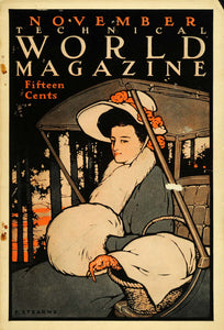 1908 Cover Turkey Thanksgiving Fashion Style Woman Hat - ORIGINAL TW3