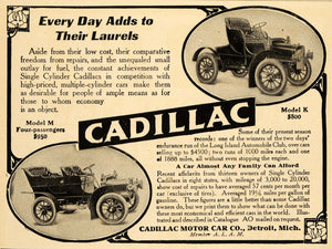 1907 Ad Cadillac Motor Car Detroit Model K M Engine - ORIGINAL ADVERTISING TW3