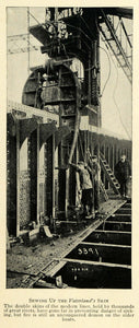1914 Print Ship Construction Vaterland Skin Rivets Sink ORIGINAL HISTORIC TW3