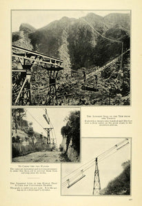 1914 Print Transport Pulleys New Hornow Mkumbara WWI - ORIGINAL HISTORIC TW3