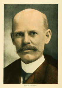 1907 Print Edward Acheson Chemist Inventor Carborundum - ORIGINAL TW3