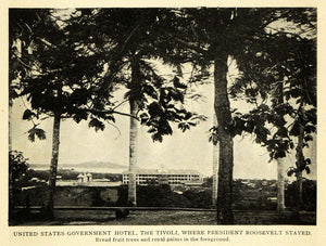 1907 Print United States Government Hotel Tivoli Resort ORIGINAL HISTORIC TW3