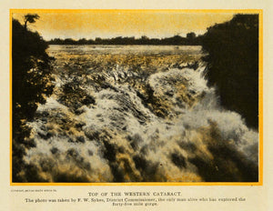 1907 Print Western Cataract Canyon F. W. Sykes Explored - ORIGINAL TW3