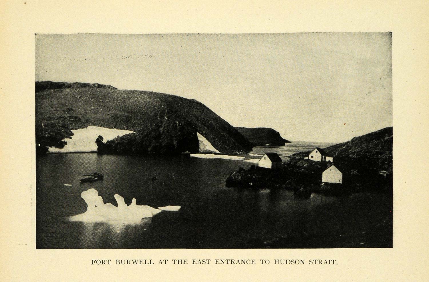 1910 Print Port Burwell Ontario Hudson Strait Entrance ORIGINAL HISTORIC TW3
