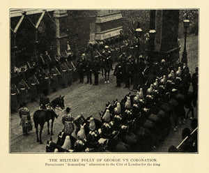 1911 Print George V'S Coronation London England - ORIGINAL HISTORIC IMAGE TW3